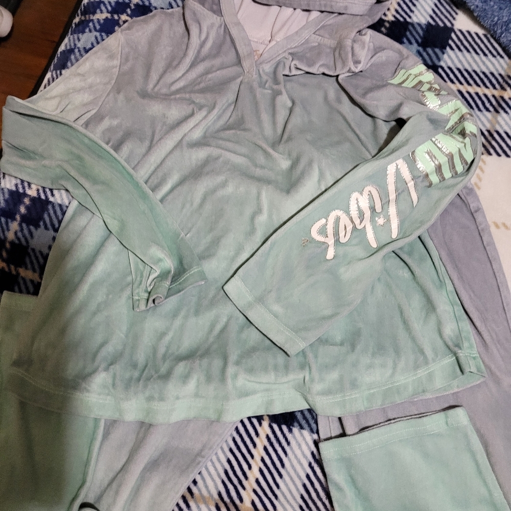 Justice velour pant set